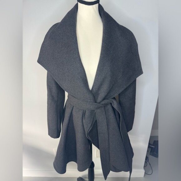 BCBGMaxAzria Gray Coat - Size M - Picture 3 of 16
